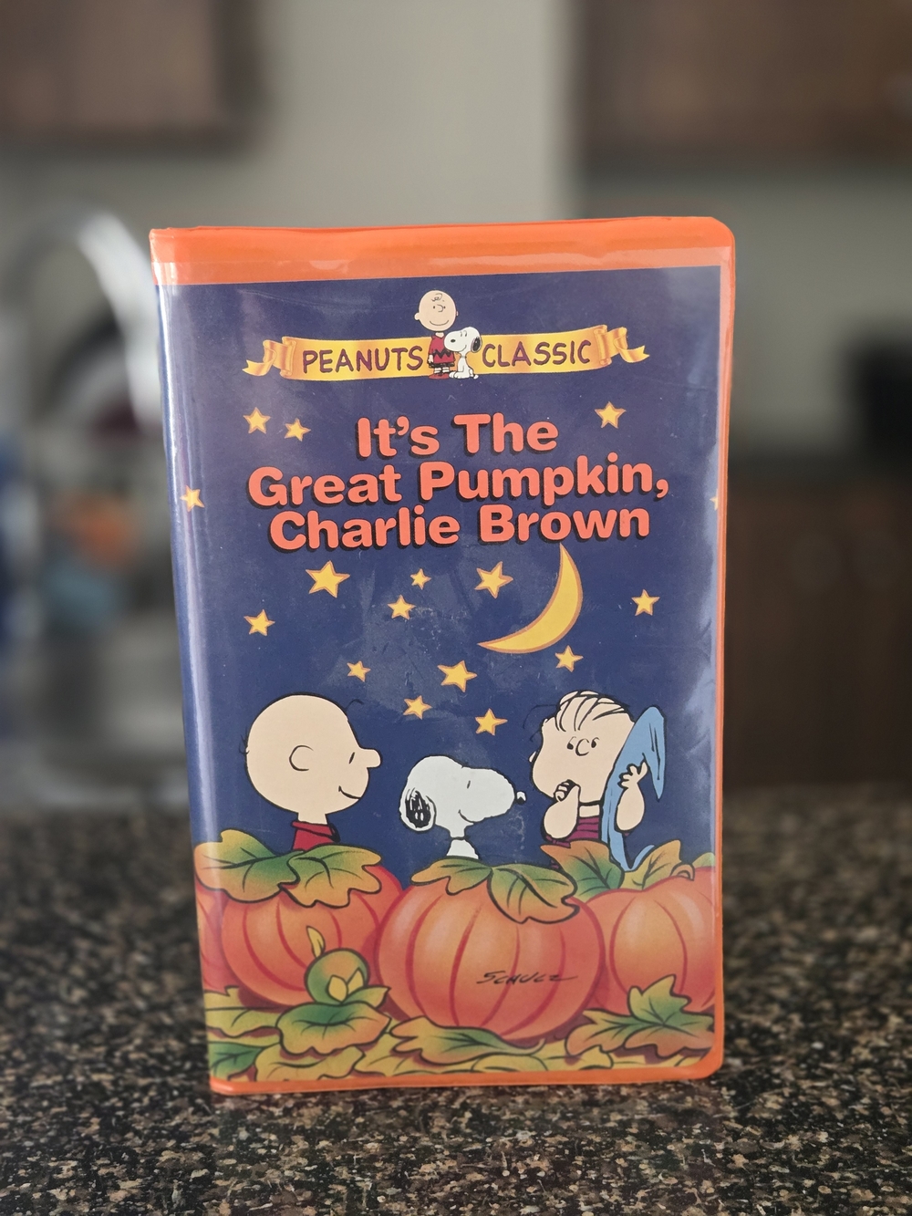 It's The Great Brown Pumpkin Charlie Brown VHS Orange Clamshell Case